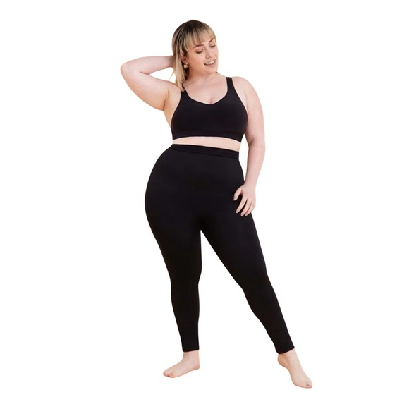 Shapermint‎ Essentials Black Full Length High Waisted Shaping Leggings 3X - Picture 2 of 12